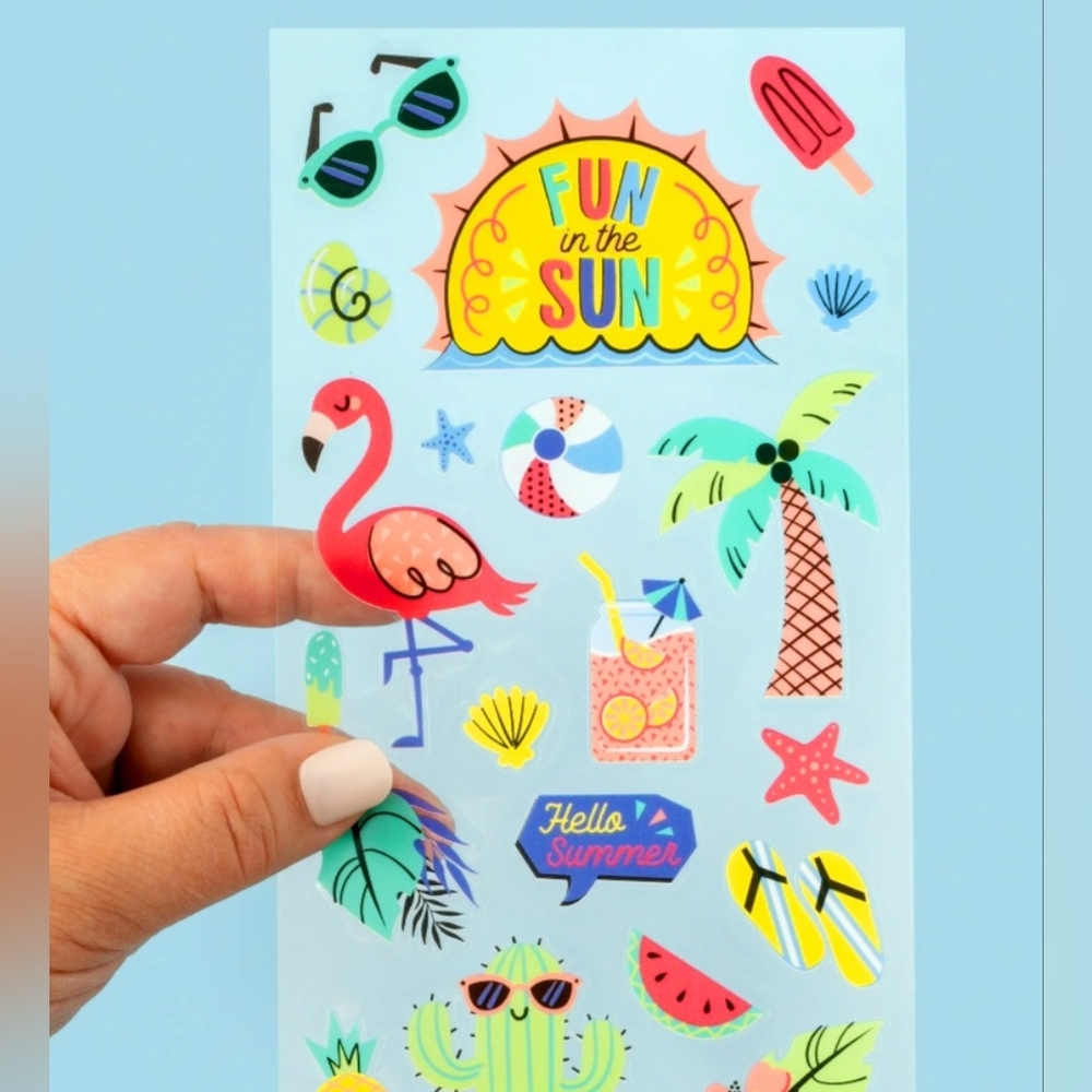 Sticko Multicolored Tropical Themed Stickers
